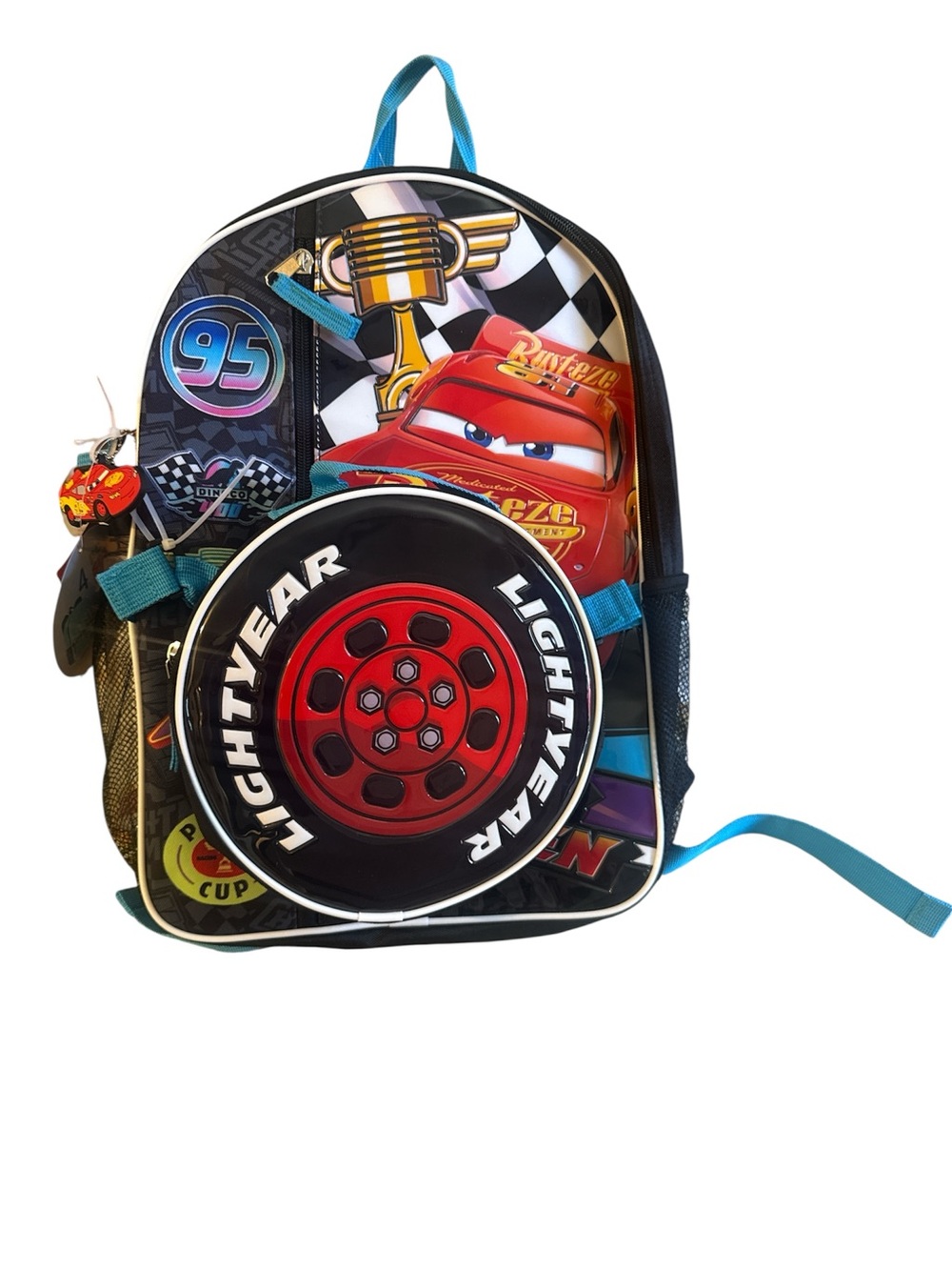 Disney/Pixar Cars Lightning McQueen Black & Red Kids Backpack 4pc